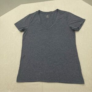 GAP Slate Blue V-Neck Short Sleeve Tee